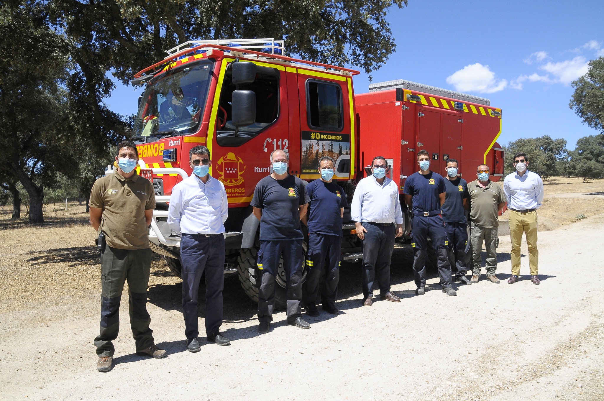 EL RETÉN DE BOMBEROS FORESTALES DE LA COMUNIDAD DE MADRID YA ESTÁ INSTALADO EN BOADILLA