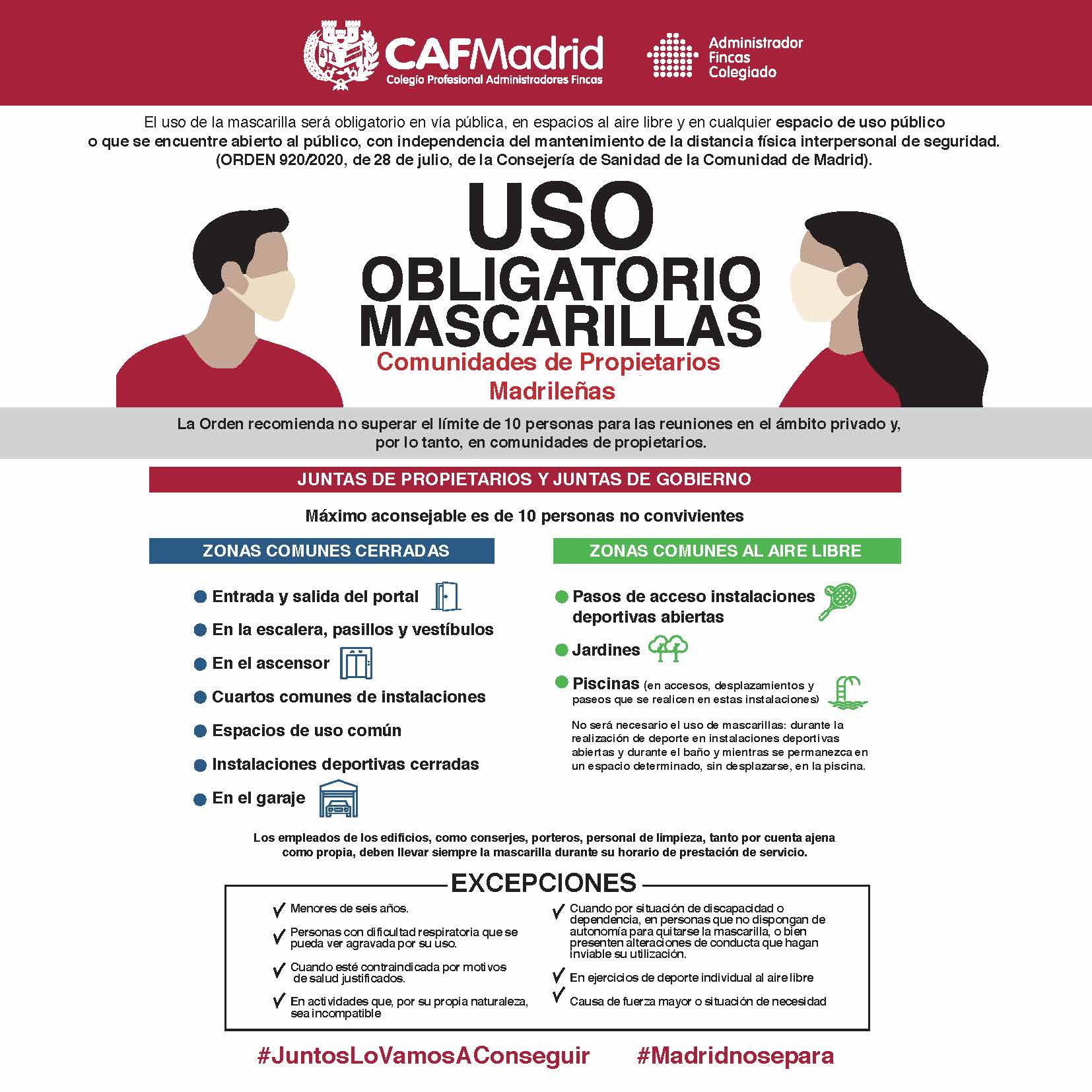 USO OBLIGATORIO DE MASCARILLAS