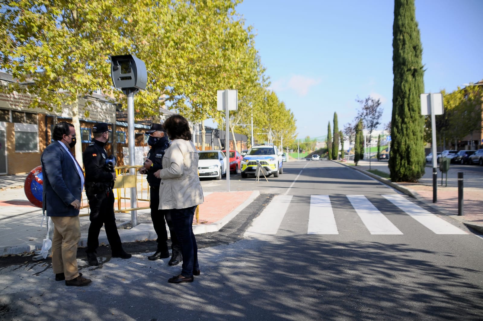 EL AYUNTAMIENTO INSTALA  EN VALLE FRANCO CAJAS PARA ALOJAR EL RADAR MÓVIL QUE EMPLEA LA POLICÍA LOCAL